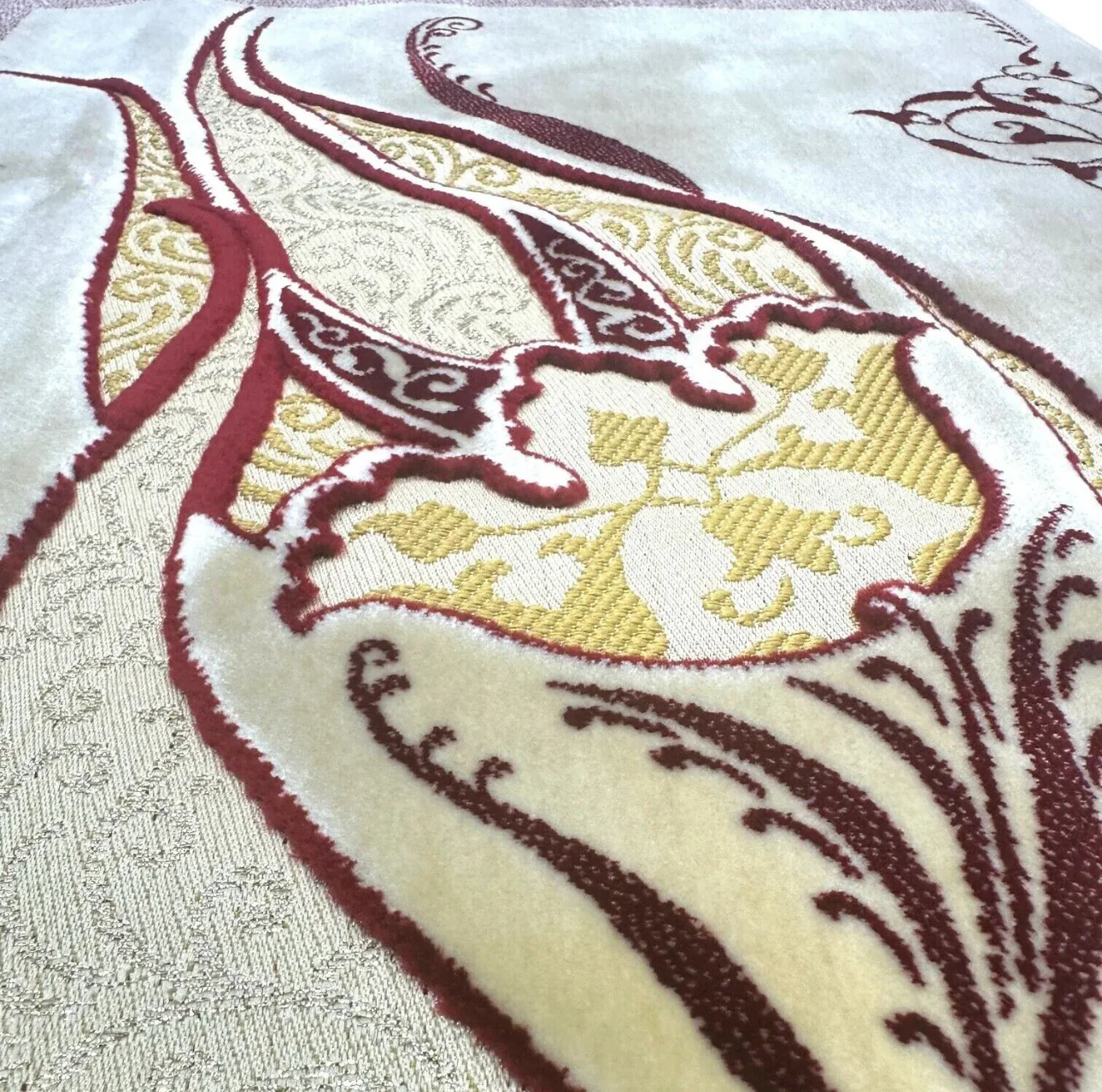 Semazen Prayer Rug - Dark Pink - Image 3