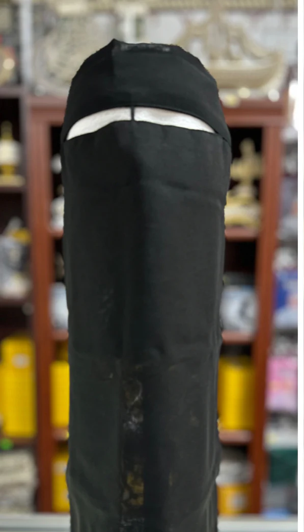 Single Layer Niqab - Black - Image 2
