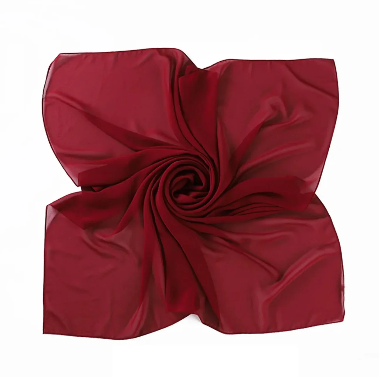 Square Chiffon - Maroon