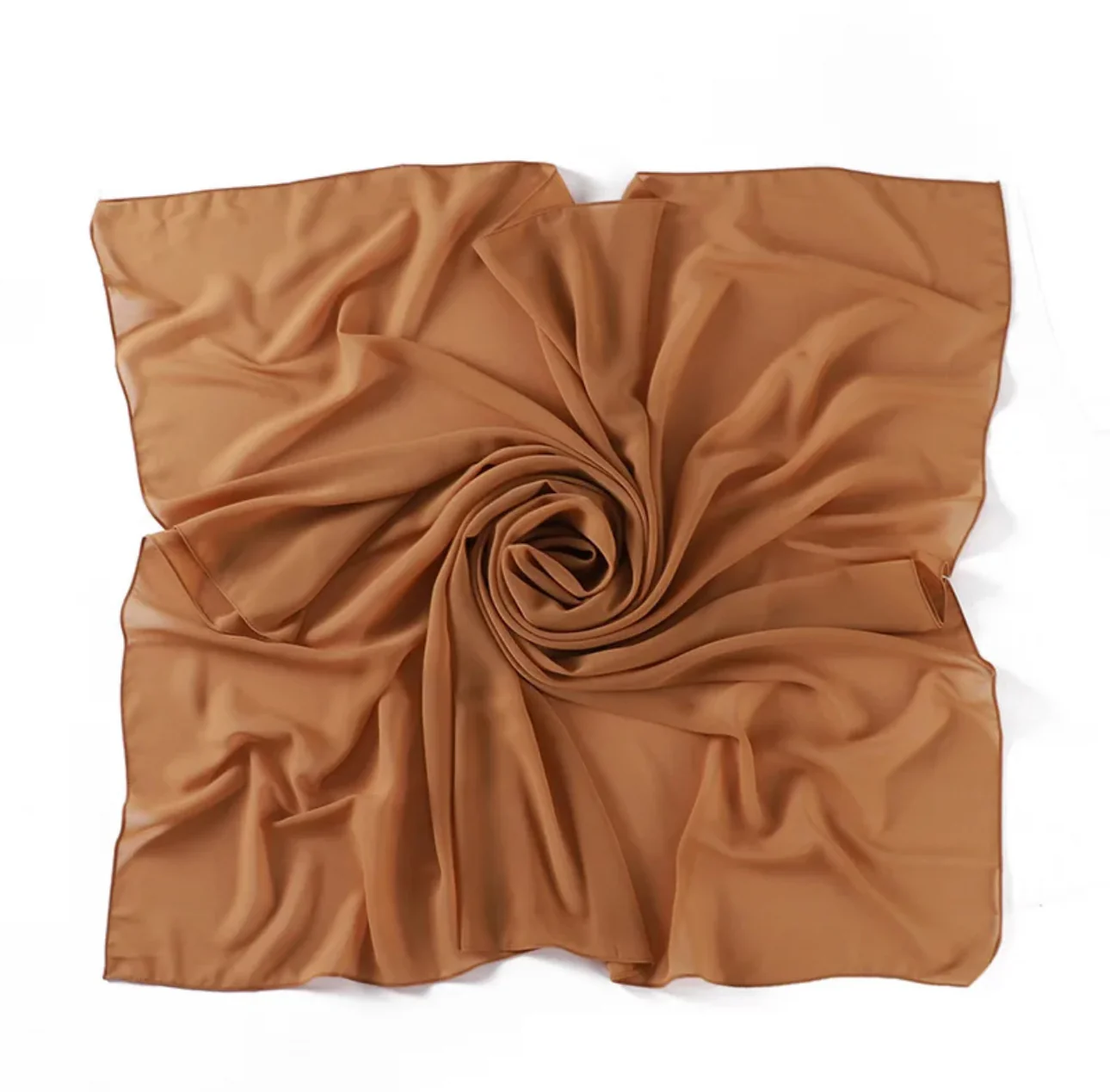 Square Chiffon - Russet Brown