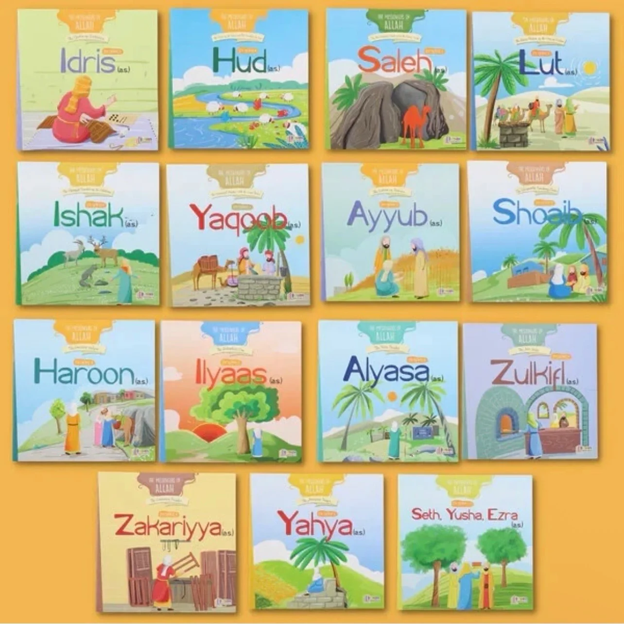 The Messengers of Allah 15 Book Islamic Prophets Children Books Set - Image 3