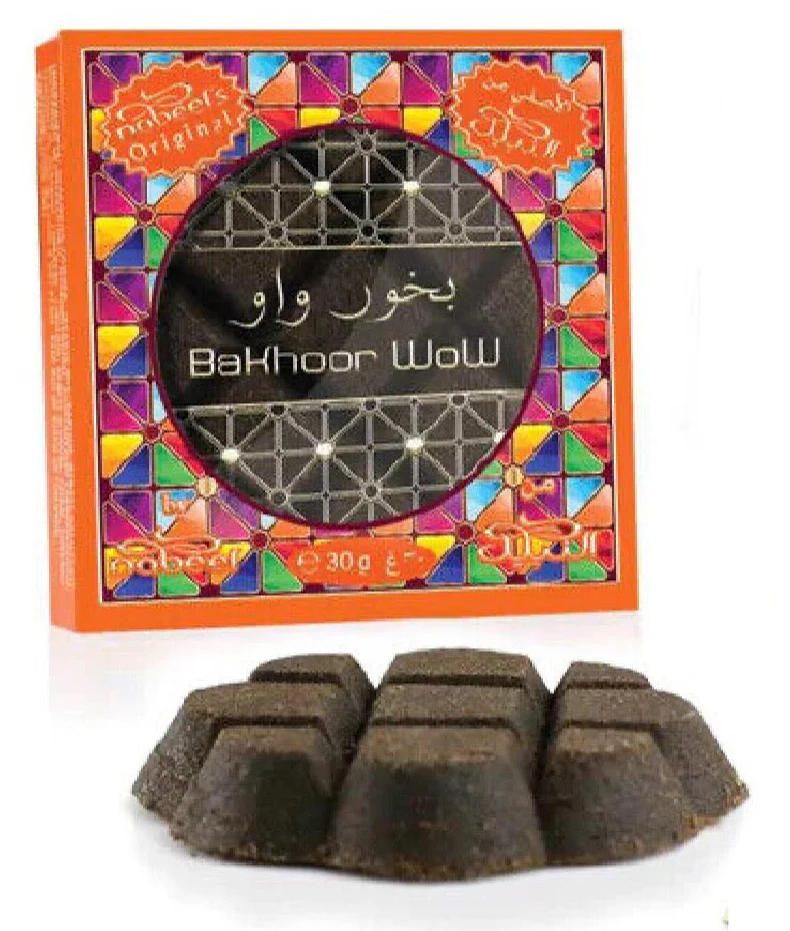 (VARIETY 5 PACK) 40g Bakhoors - Nabeel, Nabeel Black, Makh Mikh, Nasaem, Wow - Image 7