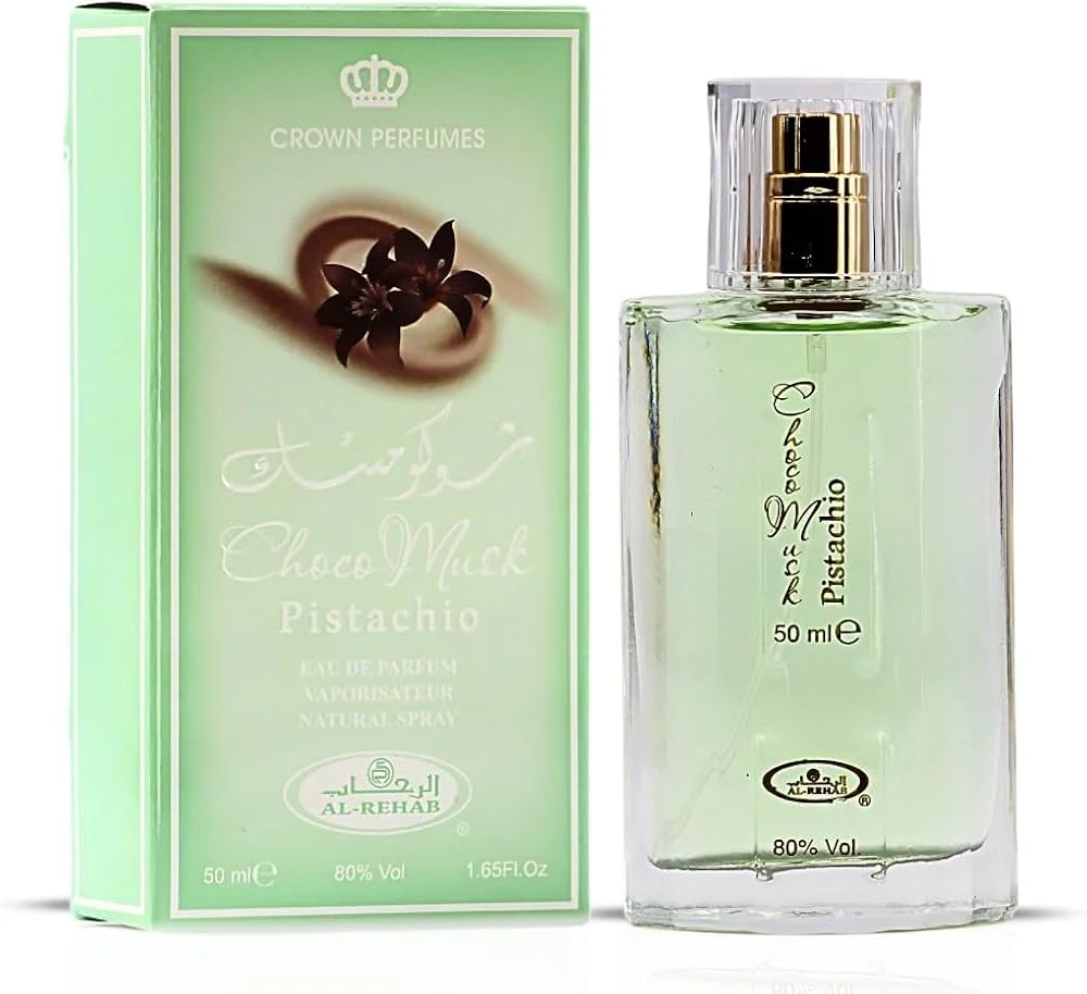 Women’s Al Rehab Choco Musk Pistachio Eau De Parfum Natural Perfume Spray - 50mL